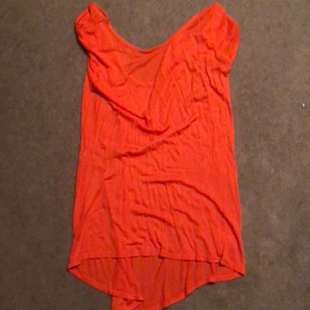 Zara orange tunic V cut back